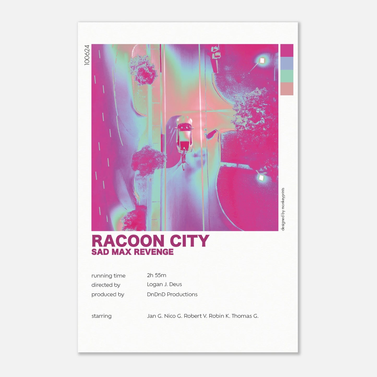 "Racoon City" - Monkey Prints - Print Material
