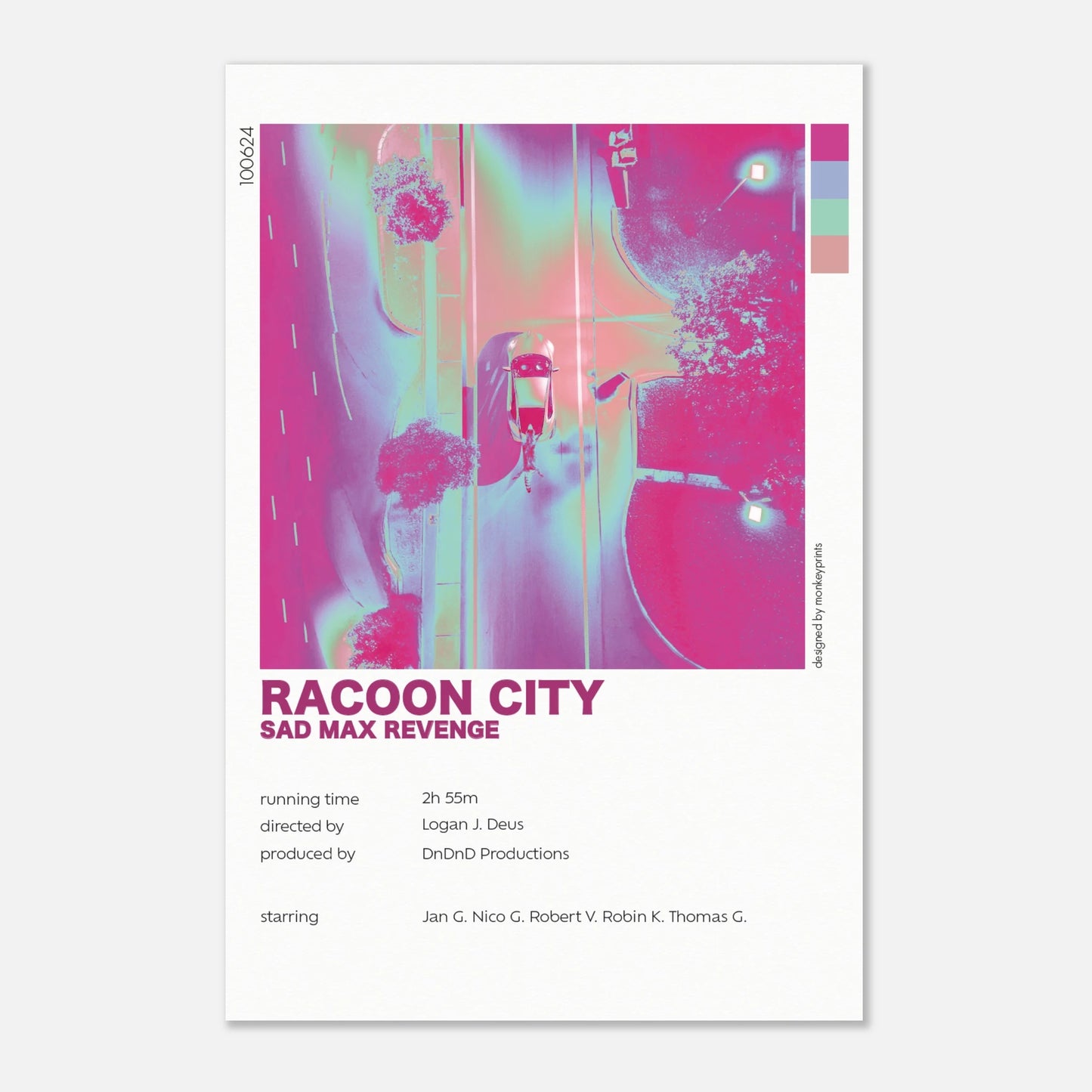 "Racoon City" - Monkey Prints - Print Material