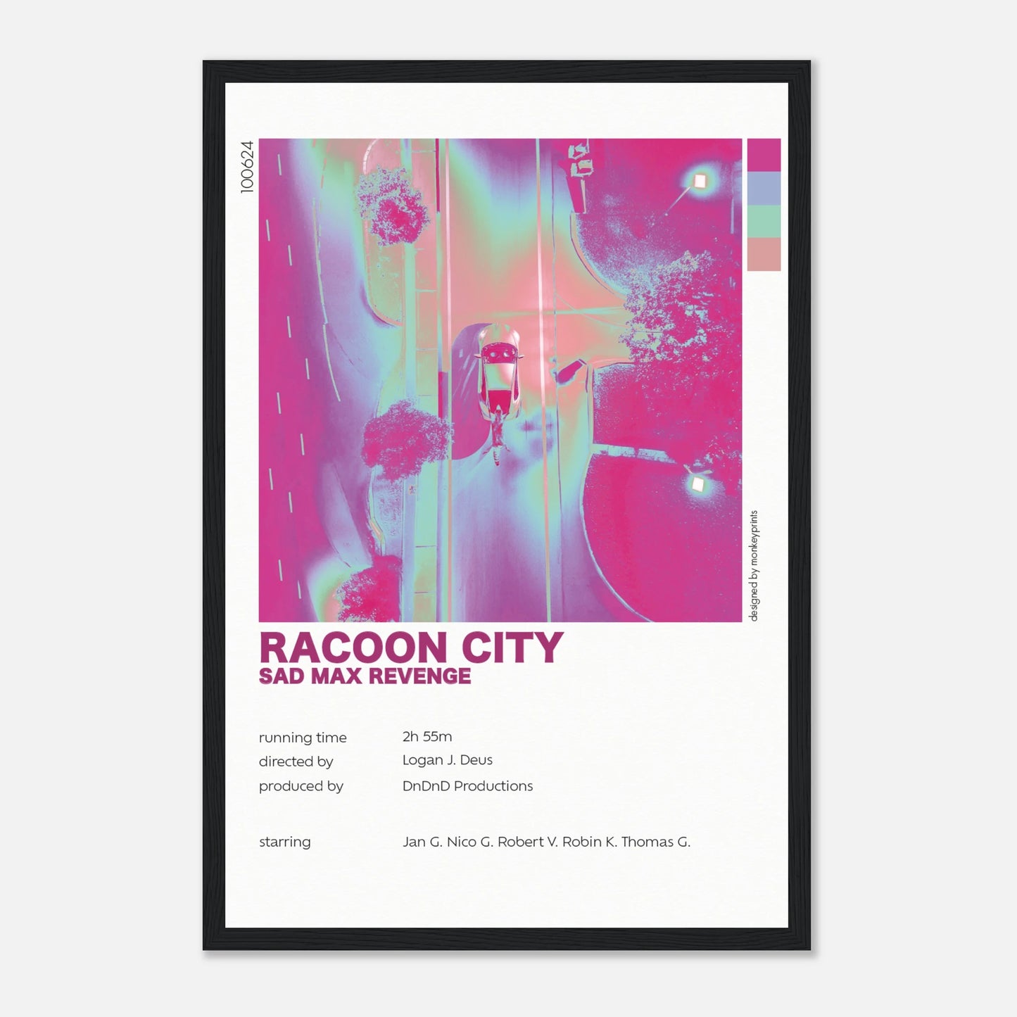 "Racoon City" - Monkey Prints - Print Material