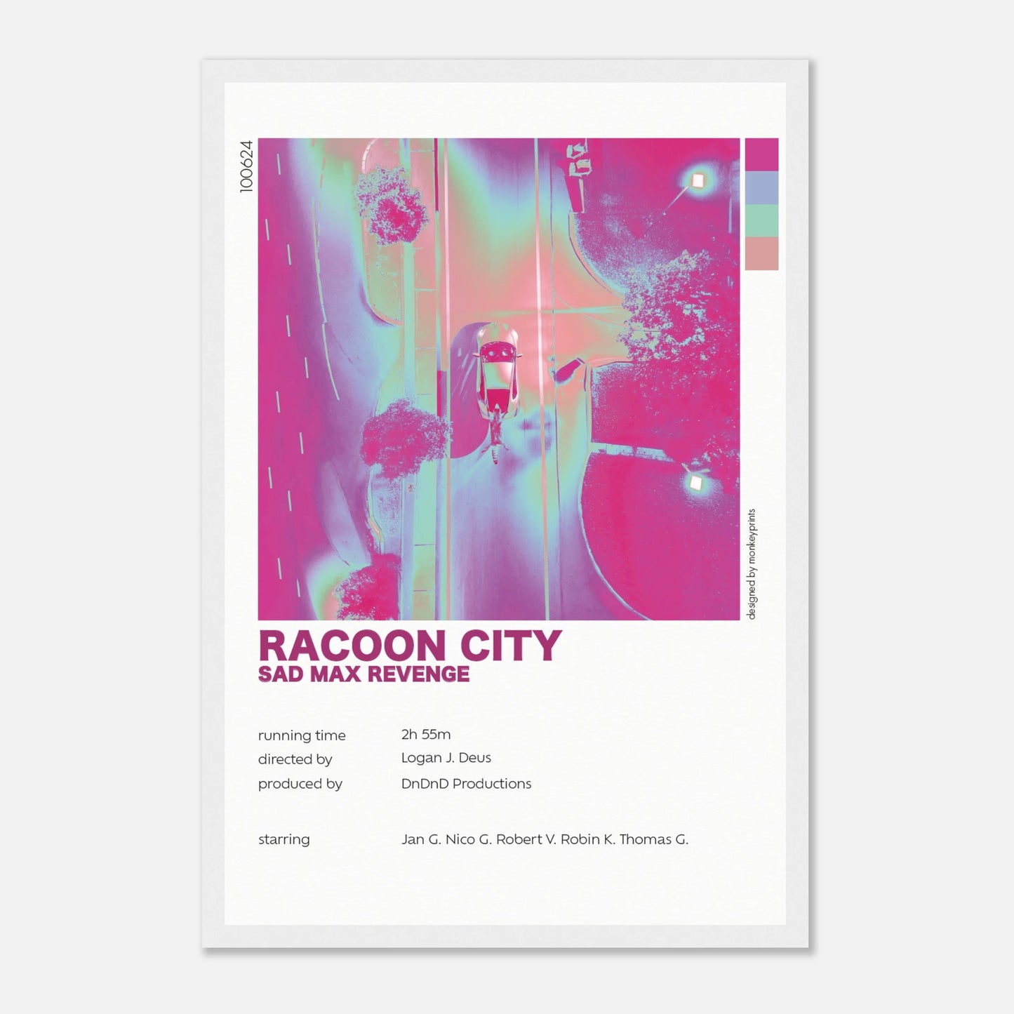 "Racoon City" - Monkey Prints - Print Material