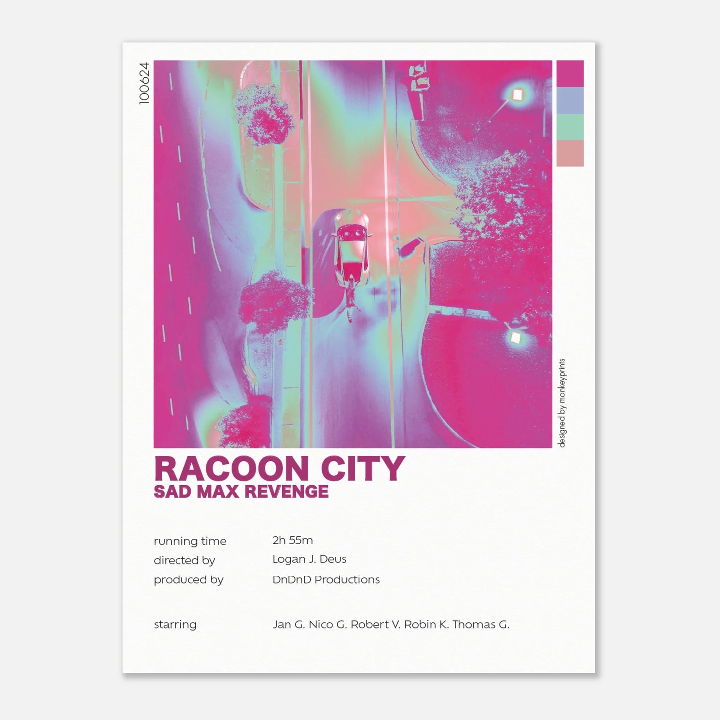 "Racoon City" - Monkey Prints - Print Material