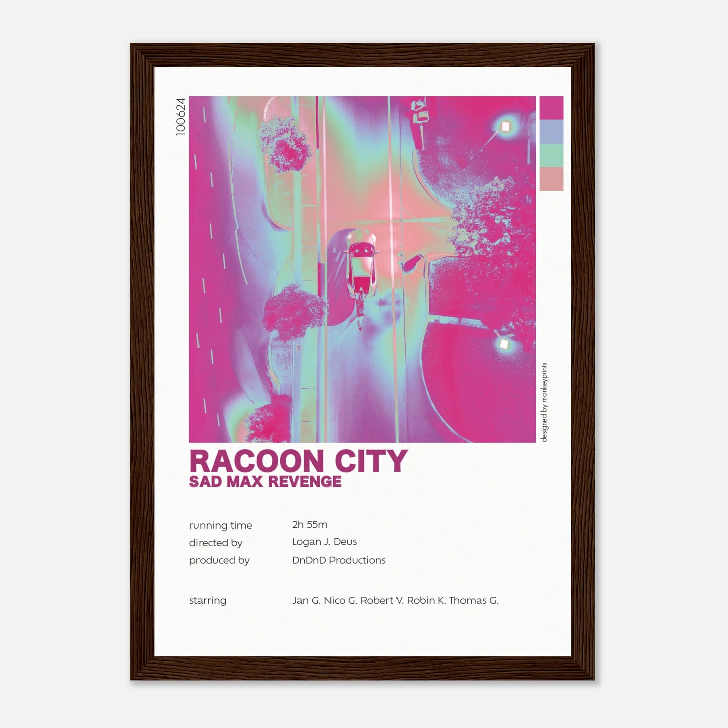 "Racoon City" - Monkey Prints - Print Material