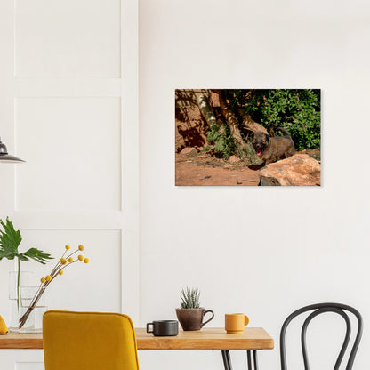 "Chien heureux" - Monkey Prints - Print Material