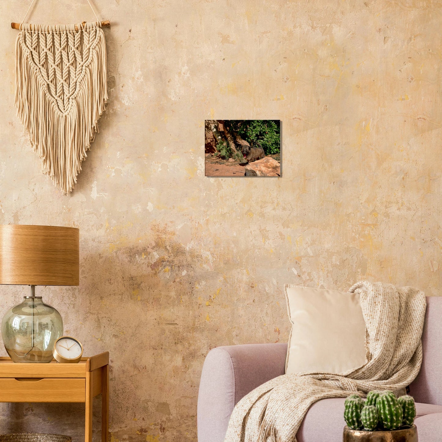 "Chien heureux" - Monkey Prints - Print Material