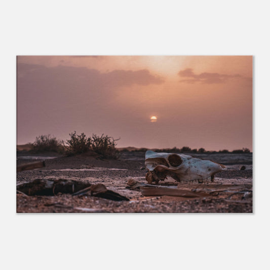"La dure réalité du désert" - Monkey Prints - Print Material
