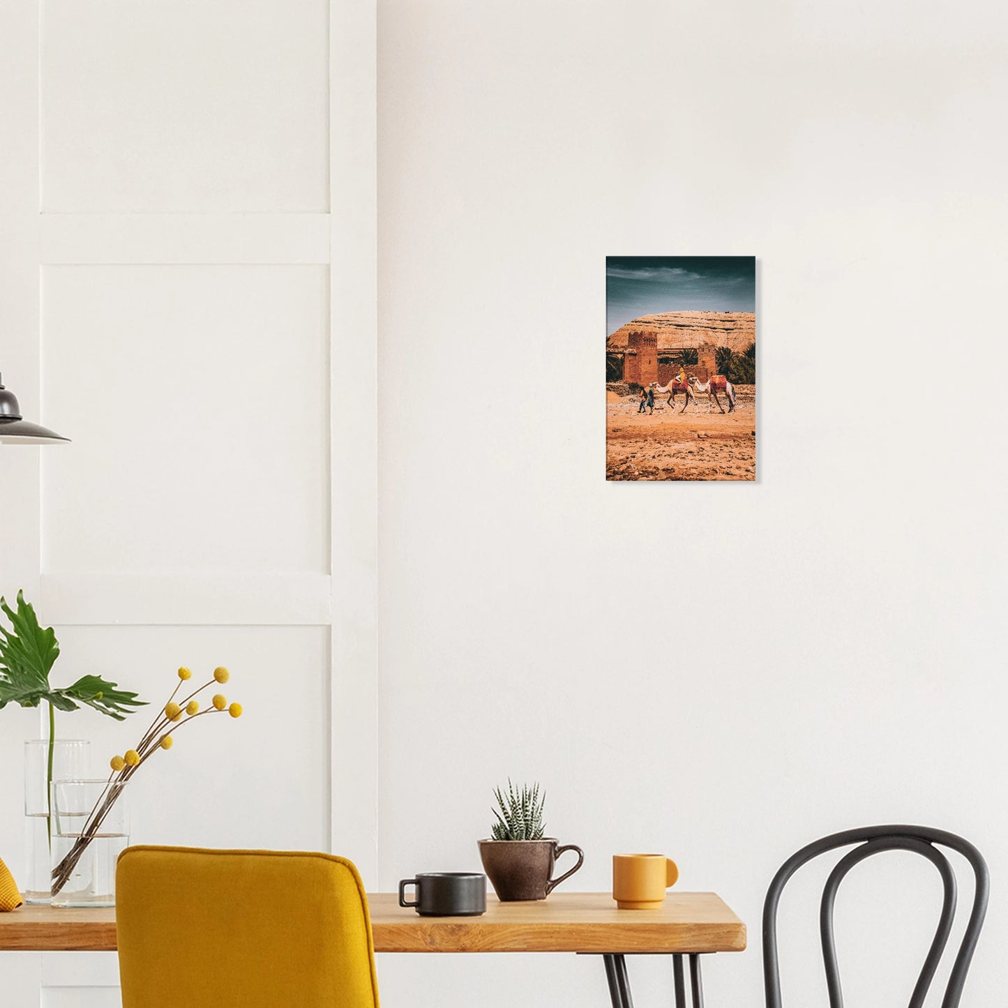 "Femme sur Chameau devant Kasbah" - Monkey Prints - Print Material