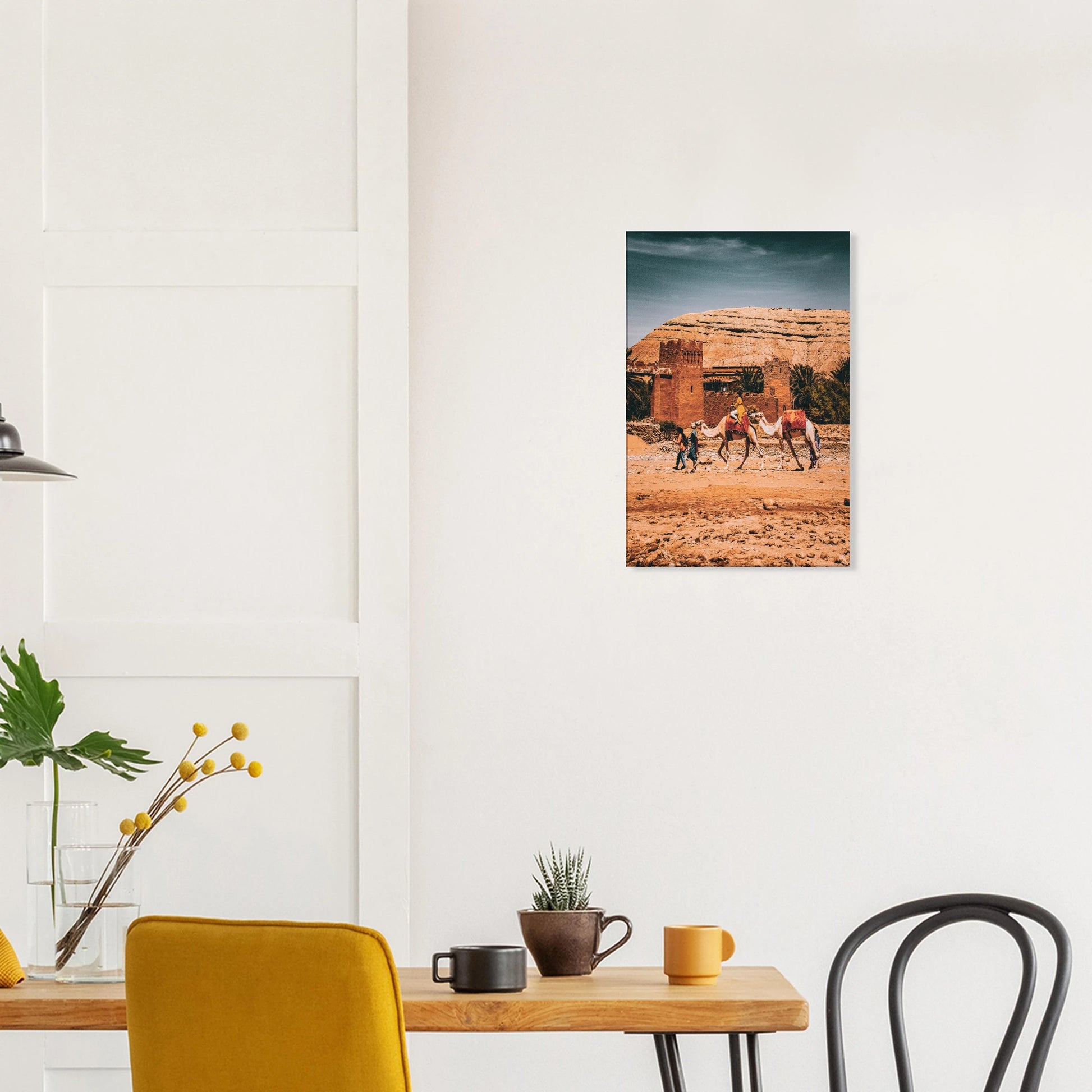 "Femme sur Chameau devant Kasbah" - Monkey Prints - Print Material