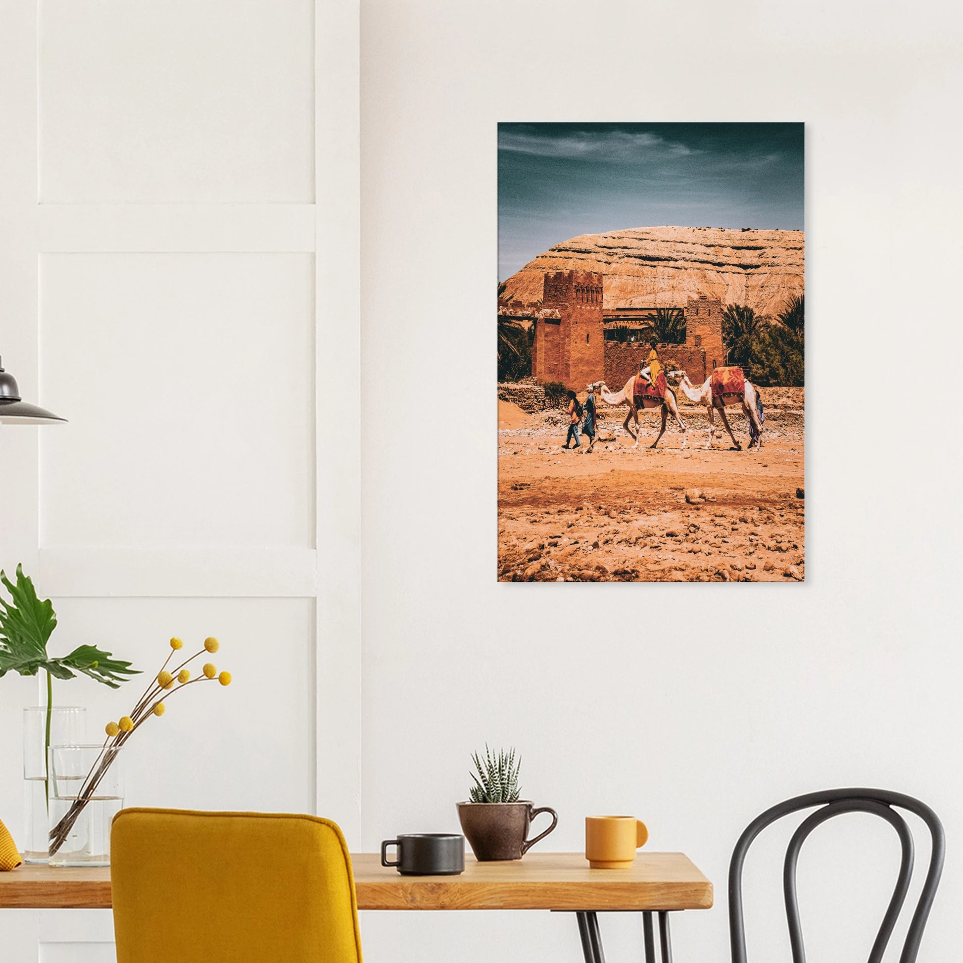 "Femme sur Chameau devant Kasbah" - Monkey Prints - Print Material