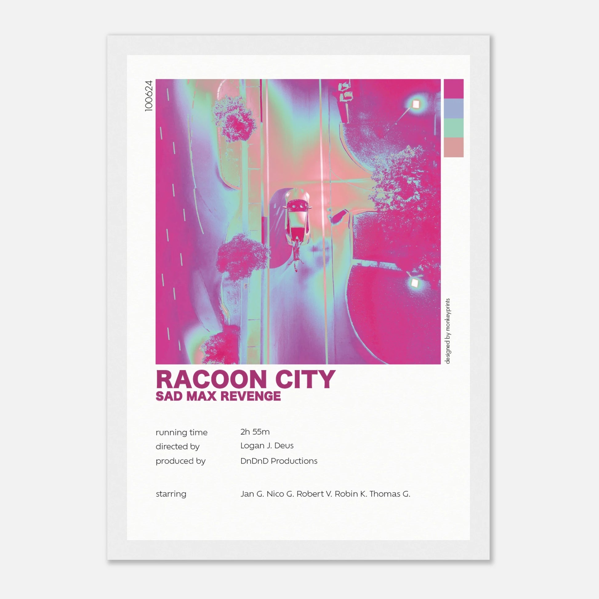 "Racoon City" - Monkey Prints - Print Material
