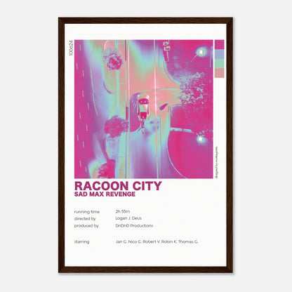 "Racoon City" - Monkey Prints - Print Material