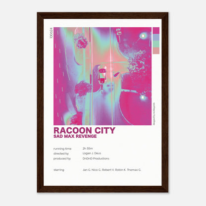 "Racoon City" - Monkey Prints - Print Material