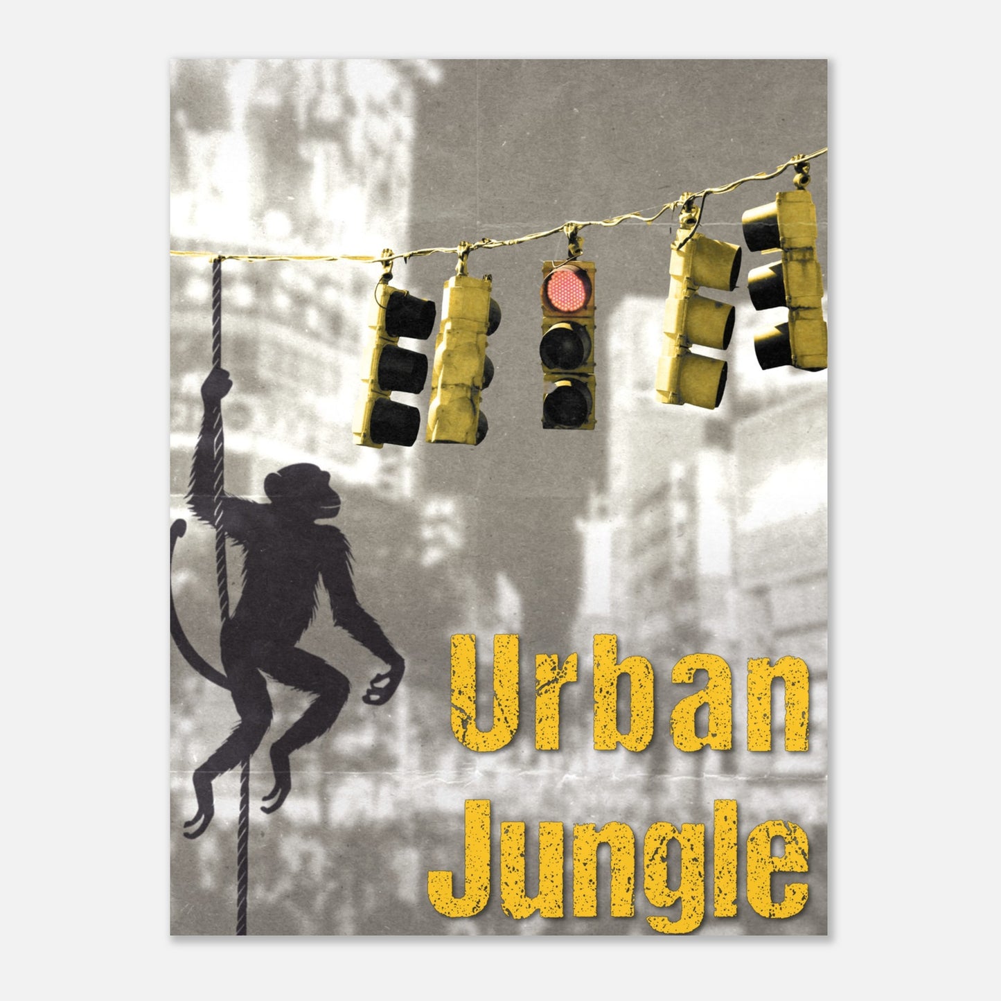"Urban Jungle" - Monkey Prints - Print Material